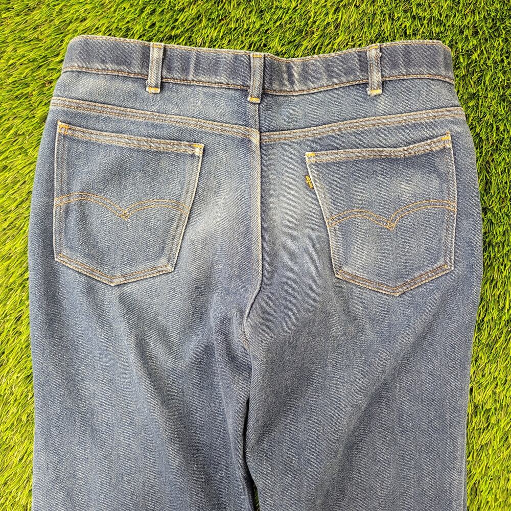 Vintage LEVIS 547 Jeans 34x25 Faded Whiskered Blue-Tab - Picture 13 of 16